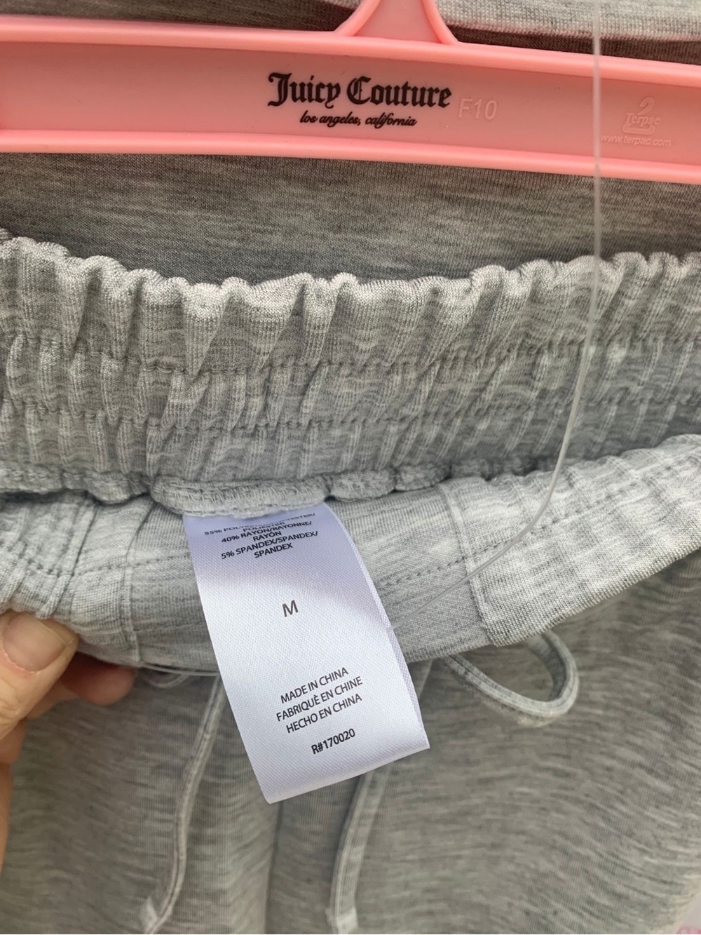 Juicy Couture Women’s Gray Cozy Sweatshirt &Shorts Set - Picture 4 of 5